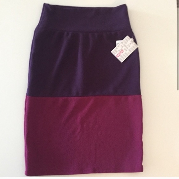 LULAROE NWT Purple Cassie Style Pencil Skirt - Picture 1 of 4